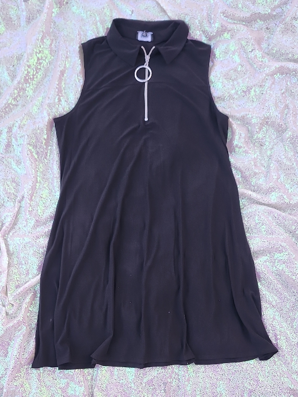 Women's Black Sleeveless Dress XL